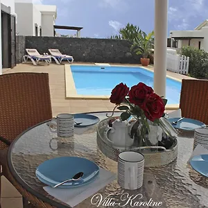 Villa Casa Karoline With A Sunny Terrace, Heated Pool, Comfort And Privacy In A Quiet Neighborhood, Playa Blanca (Lanzarote)
